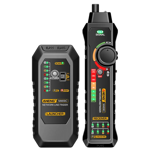 ANENG M469C Network Cable Tester Network Ethernet Wire Tracker Cable Finder - Black - 1