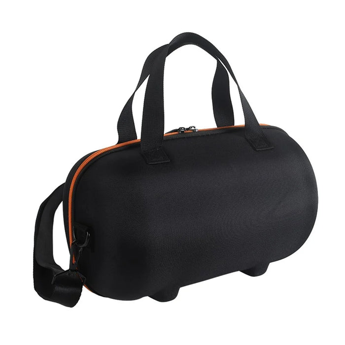For Harman Kardon Allure Essential Carrying Case Bluetooth-compatible Speaker Storage Bag with Shoulder Strap - Black  /  Orange - 3