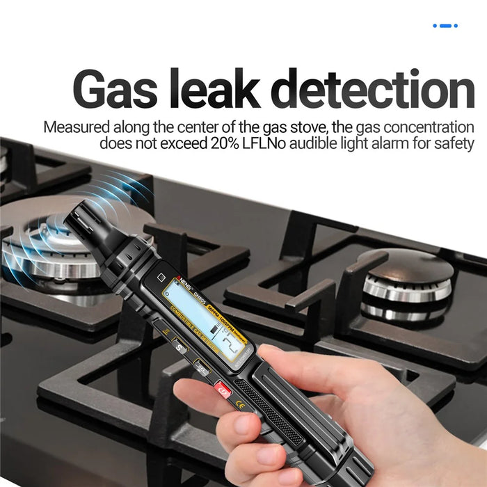 ANENG GN805 LCD Screen Combustible Gas Detector Sound Light Alarm Gas Leakage Tester - 7