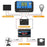 Power Inverter 18W Solar Panel 30A LCD Display Solar Controller 300W Car RV Power Converter - Yellow / 12V to 220V - 4