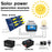 Power Inverter 18W Solar Panel 30A LCD Display Solar Controller 300W Car RV Power Converter - Yellow / 12V to 220V - 6