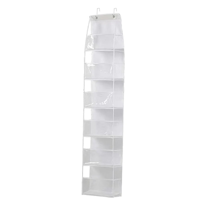 Non-Woven Fabric 6 Layer Storage Bag Wall Door Back Hanging Underwear Handbag Toy Organizer - White - 1