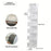 Non-Woven Fabric 6 Layer Storage Bag Wall Door Back Hanging Underwear Handbag Toy Organizer - White - 2