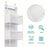 Non-Woven Fabric 6 Layer Storage Bag Wall Door Back Hanging Underwear Handbag Toy Organizer - White - 6