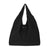 Student Underarm Bag Large Cloth Shoulder Bag Daypack Purse Handbag - Black - 1