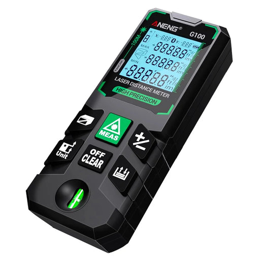 ANENG G100 Portable Handheld Laser Rangefinder 100m Measuremen Range Green Beam Laser Distance Measure Tool - 1