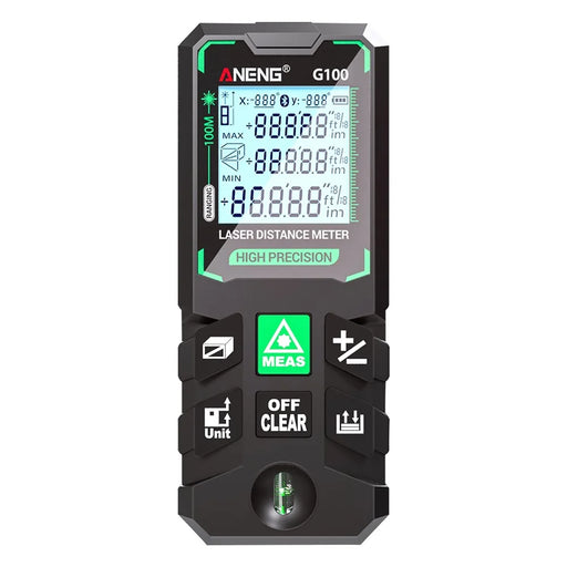 ANENG G100 Portable Handheld Laser Rangefinder 100m Measuremen Range Green Beam Laser Distance Measure Tool - 2
