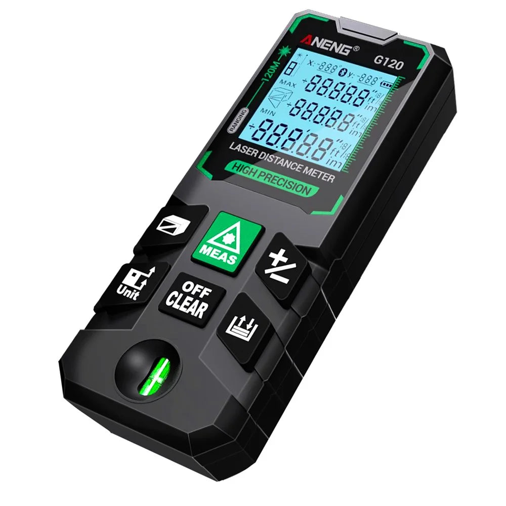 ANENG G120 Portable Handheld Laser Rangefinder 120m Measuremen Range Green Beam Laser Distance Measure Tool - 1