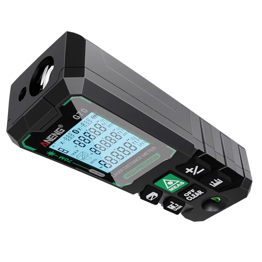ANENG G70 Portable Handheld Laser Rangefinder 70m Measuremen Range Green Beam Laser Distance Measure Tool - 4