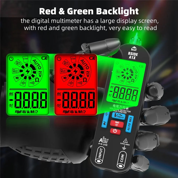 BSIDE A1X Handheld Digital Multimeter Electric Test Pen Professional Voltage Resistance Diode Tester - 5