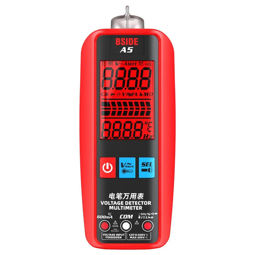 BSIDE A5 Smart Digital Multimeter Profesional AC DC Current VFC NCV Live Wire Ohm Diode Voltage Detector Meter - 1