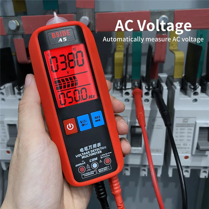 BSIDE A5 Smart Digital Multimeter Profesional AC DC Current VFC NCV Live Wire Ohm Diode Voltage Detector Meter - 4