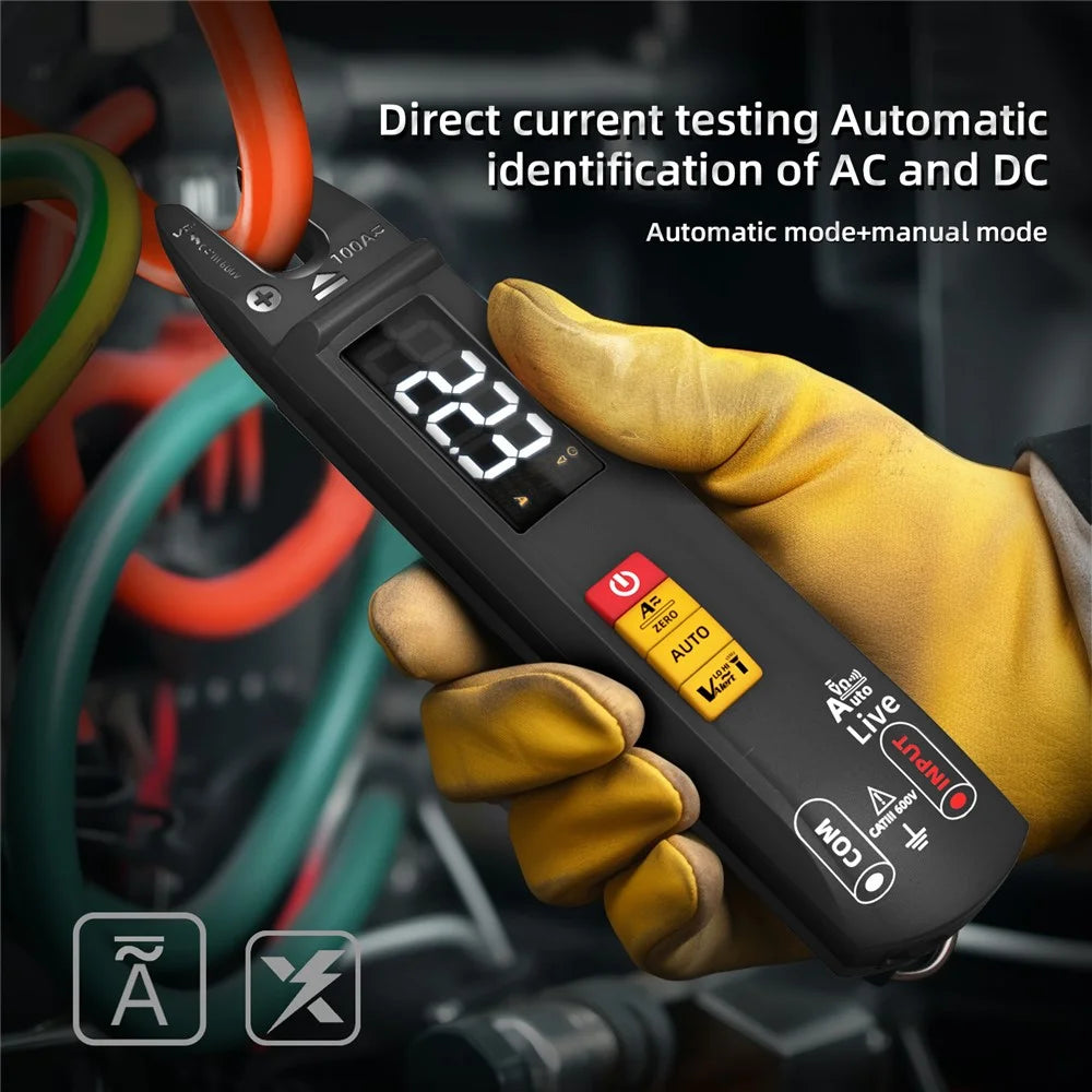 BSIDE U0 Digital Clamp Meter Fork DC AC Smart Ammeter T-RMS Current Auto Multimeter Voltage Ohm Electrical Tester - 7