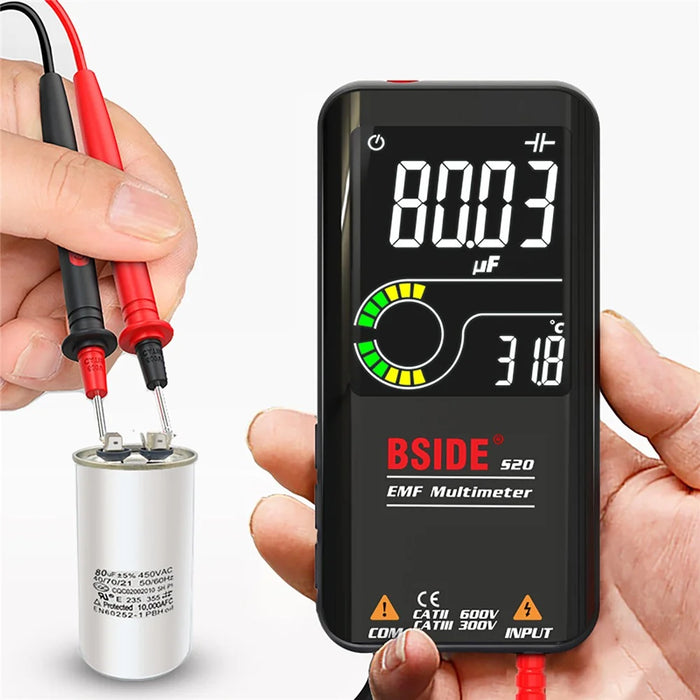 BSIDE S20 EMF Meter Electromagnetic Radiation Detector 9999 Counts Auto Range Multimeter - 7