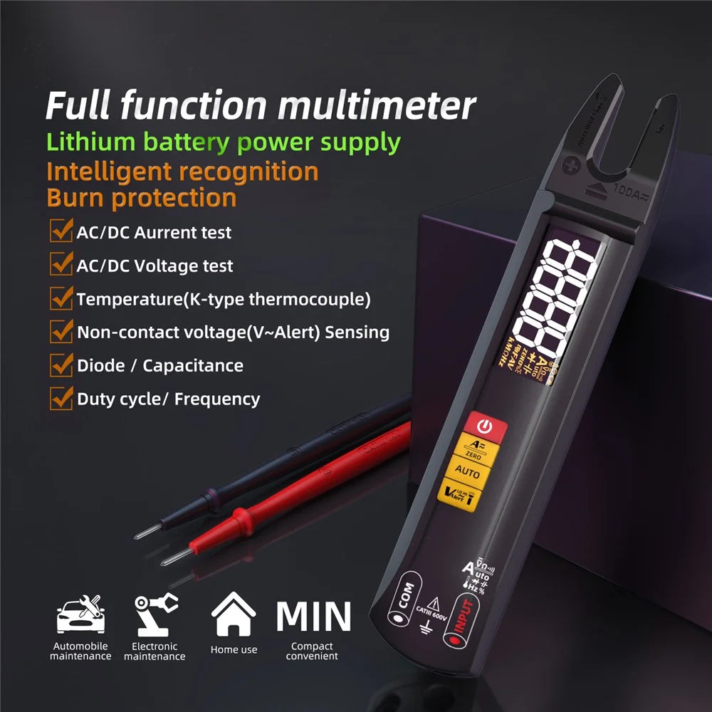 BSIDE U1 Digital Clamp Multimeter Auto Range DC AC Ammeter 6000 Counts High Precision Tester - 2