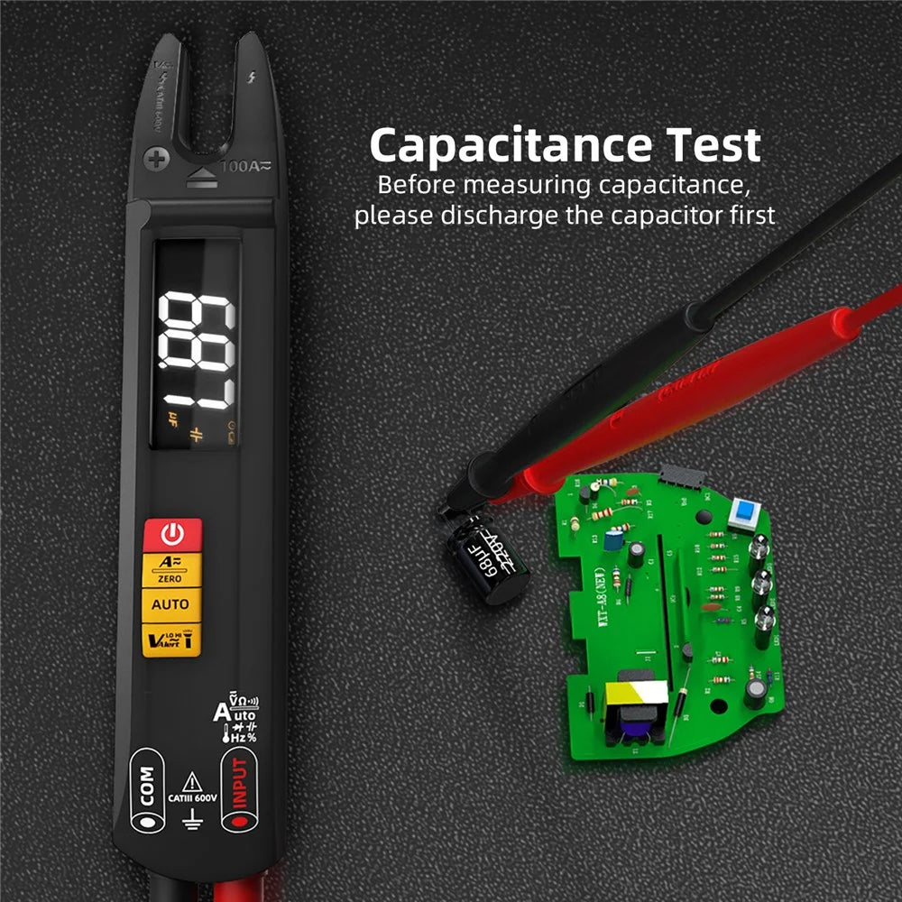 BSIDE U1 Digital Clamp Multimeter Auto Range DC AC Ammeter 6000 Counts High Precision Tester - 6