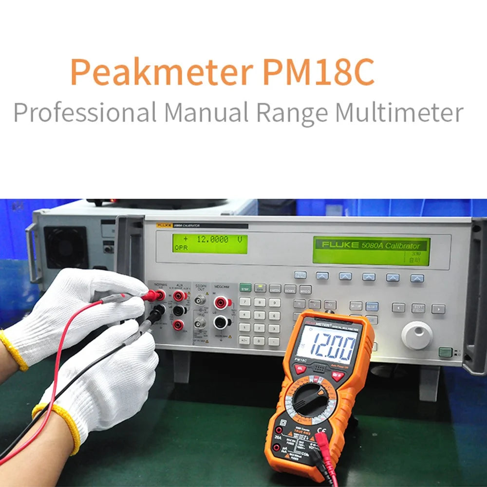 PEAKMETER PM18C Multimeter High-Precision Digital Display Voltage Current Resistance Tester - 2