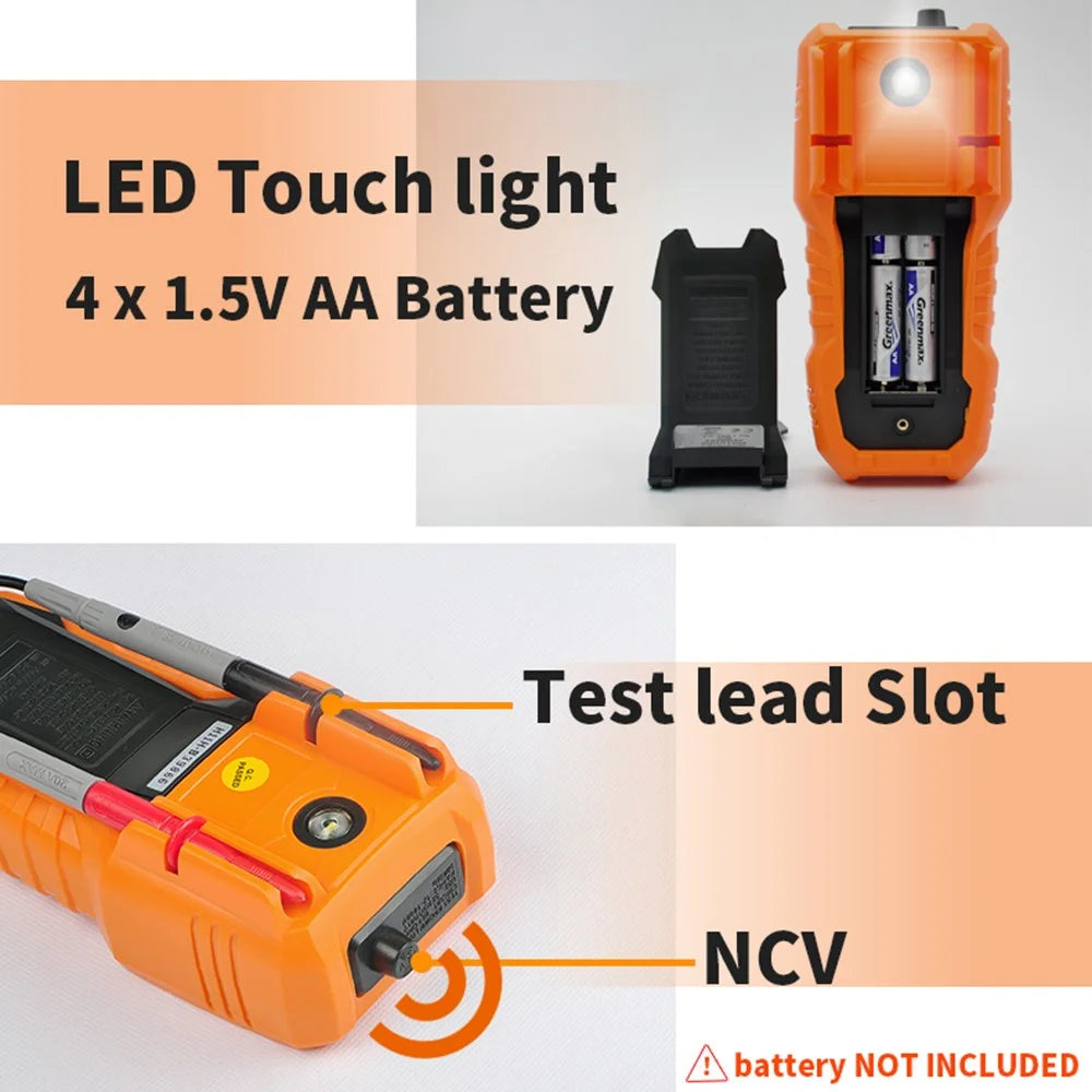 PEAKMETER PM18C Multimeter High-Precision Digital Display Voltage Current Resistance Tester - 5