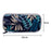 20 x 9cm USB Flash Drive Storage Pouch 10-Grid U-Disk Zipper Bag - Colorful Leaves / Blue Bottom - 5