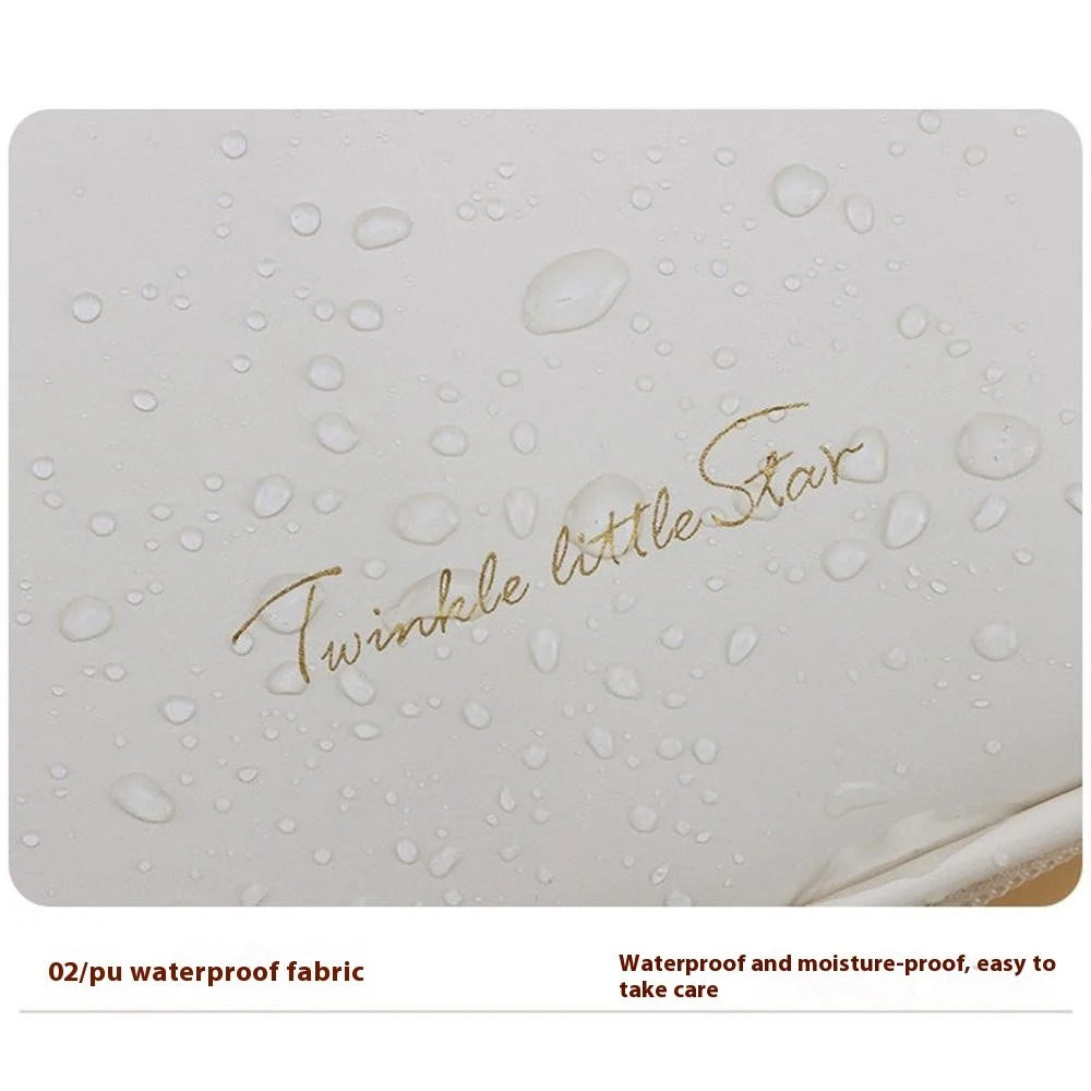 W7PU Portable Sanitary Napkin Storage Bag PU Leather Lipstick Cosmetics Zipper Storage Bag - White - 5