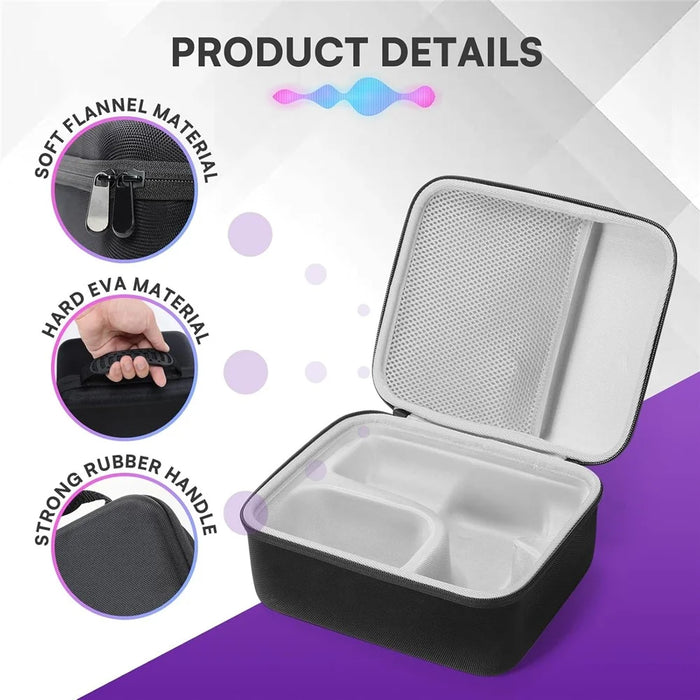 Storage Bag for Shure SM7B / MV7 / MV7X Microphone Nylon+EVA Hard Shell Carrying Case - 6