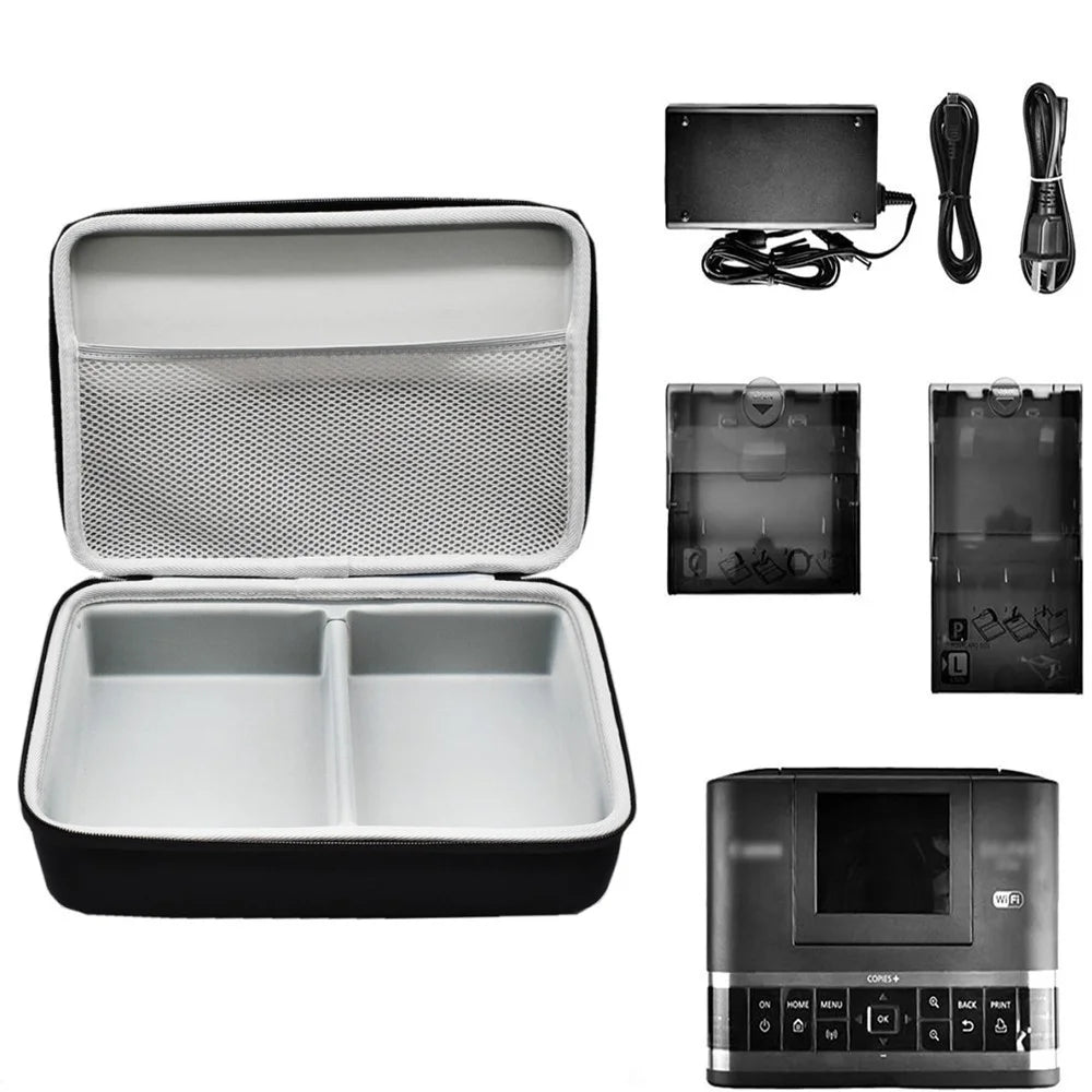 Storage Bag for Canon SELPHY CP1500 / CP1300 / CP1200 Photo Printer Nylon+EVA Hard Shell Carrying Case - 6