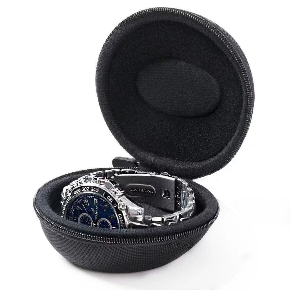 Nylon+EVA Watch Storage Bag Portable Travel Waterproof Shockproof Wrist Watch Carrying Case - 2