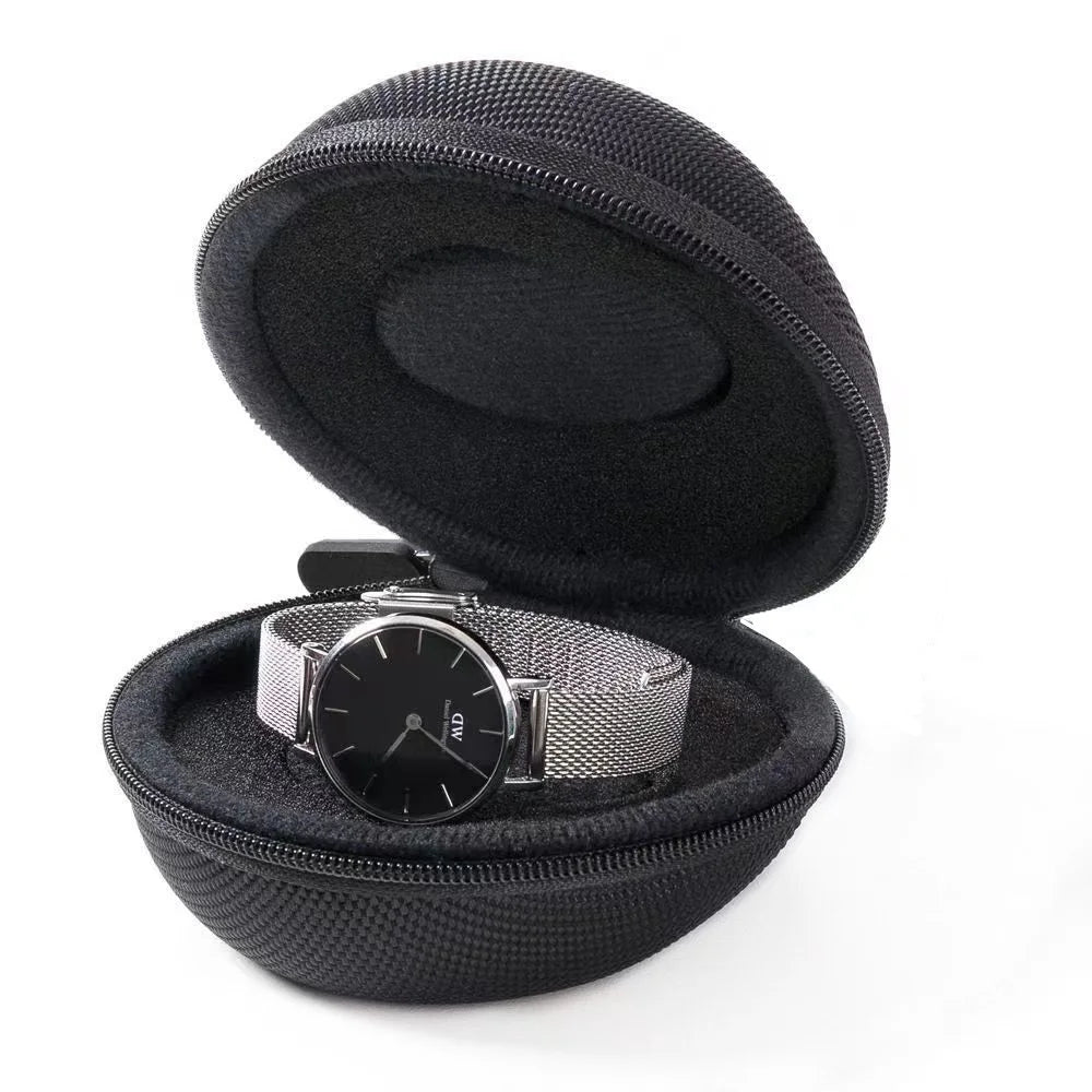 Nylon+EVA Watch Storage Bag Portable Travel Waterproof Shockproof Wrist Watch Carrying Case - 4
