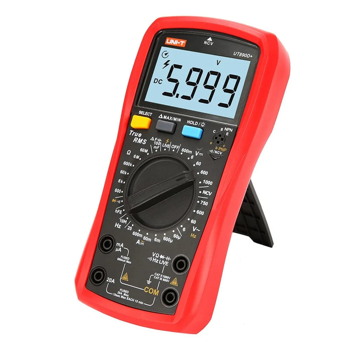 UNI-T UT890D+ Digital Multimeter 6000 Counts True RMS Measurement Tool AC DC Voltage Current Meter (No Battery) - 2