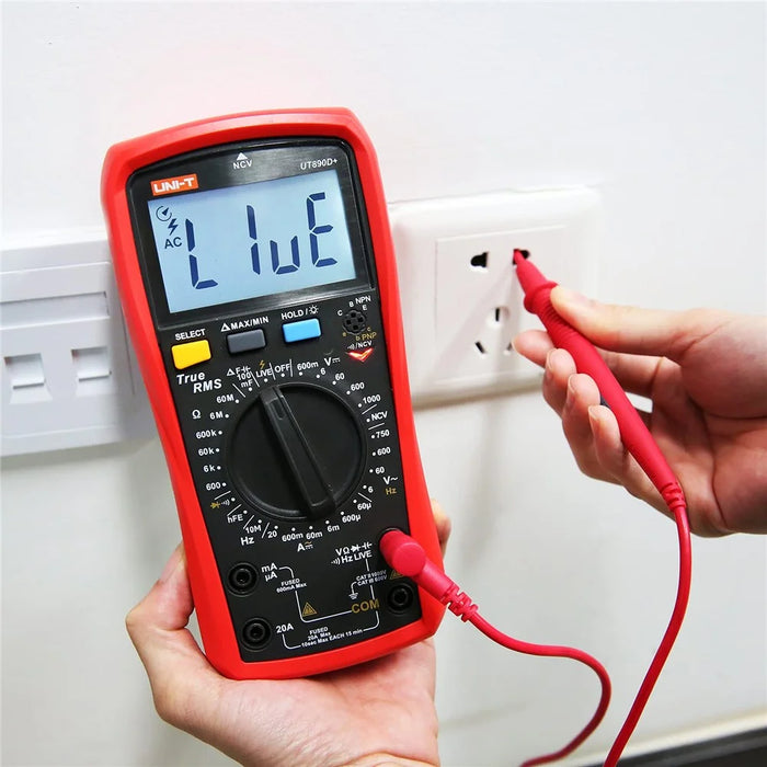 UNI-T UT890D+ Digital Multimeter 6000 Counts True RMS Measurement Tool AC DC Voltage Current Meter (No Battery) - 4
