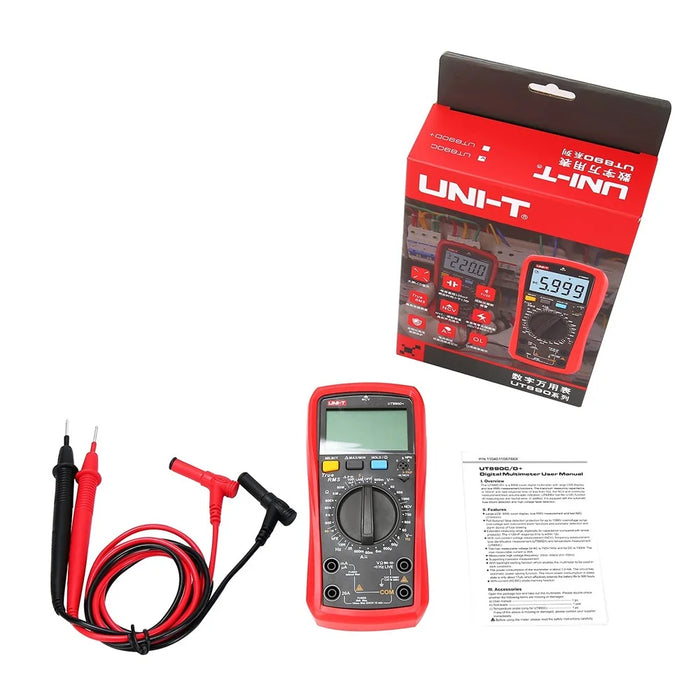 UNI-T UT890D+ Digital Multimeter 6000 Counts True RMS Measurement Tool AC DC Voltage Current Meter (No Battery) - 7