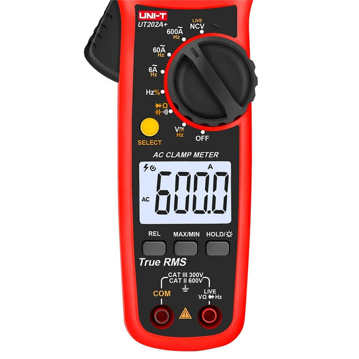 UNI-T UT202A+ Clamp Meter Professional Digital Ammeter Pliers NCV Auto Range Multimeter (No Battery) - 6