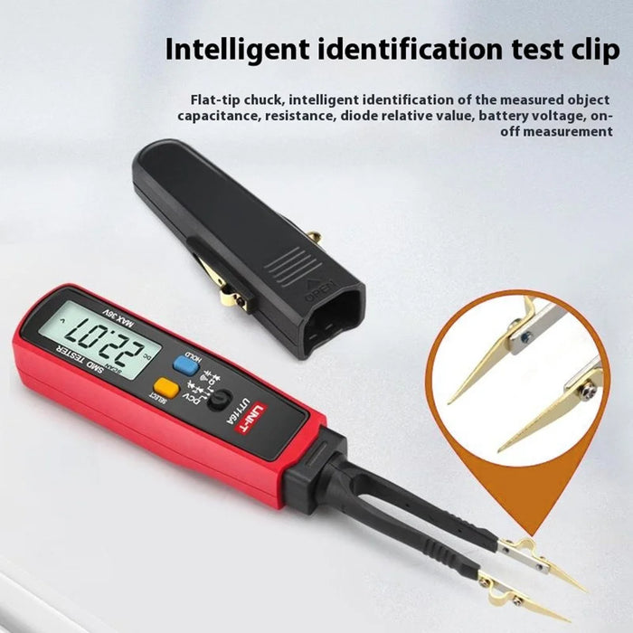 UNI-T UT116A 3000 Count Digital Tweezers Smart SMD Tester LED Diode Electronic Component Multimeter (No Battery) - 3