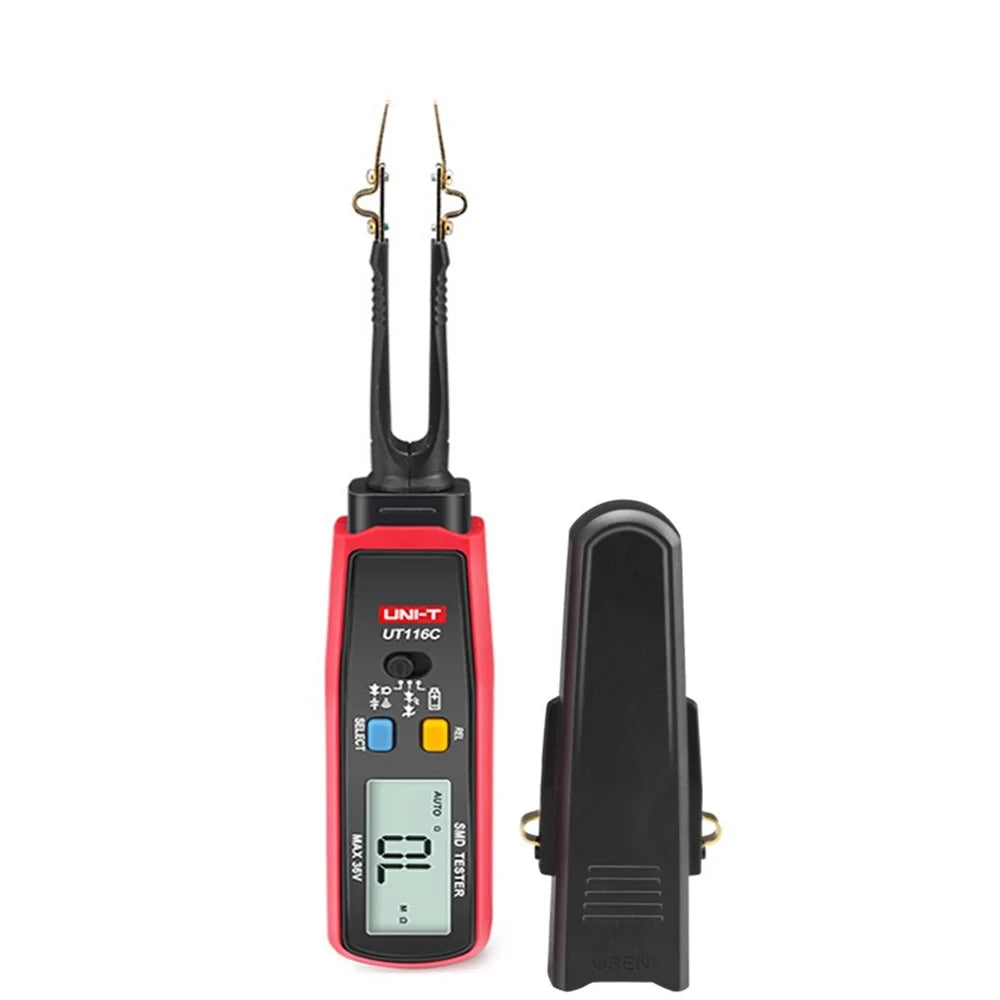 UNI-T UT116C 6000 Count Digital Tweezers Smart SMD Tester LED Diode Electronic Component Multimeter (No Battery) - 1