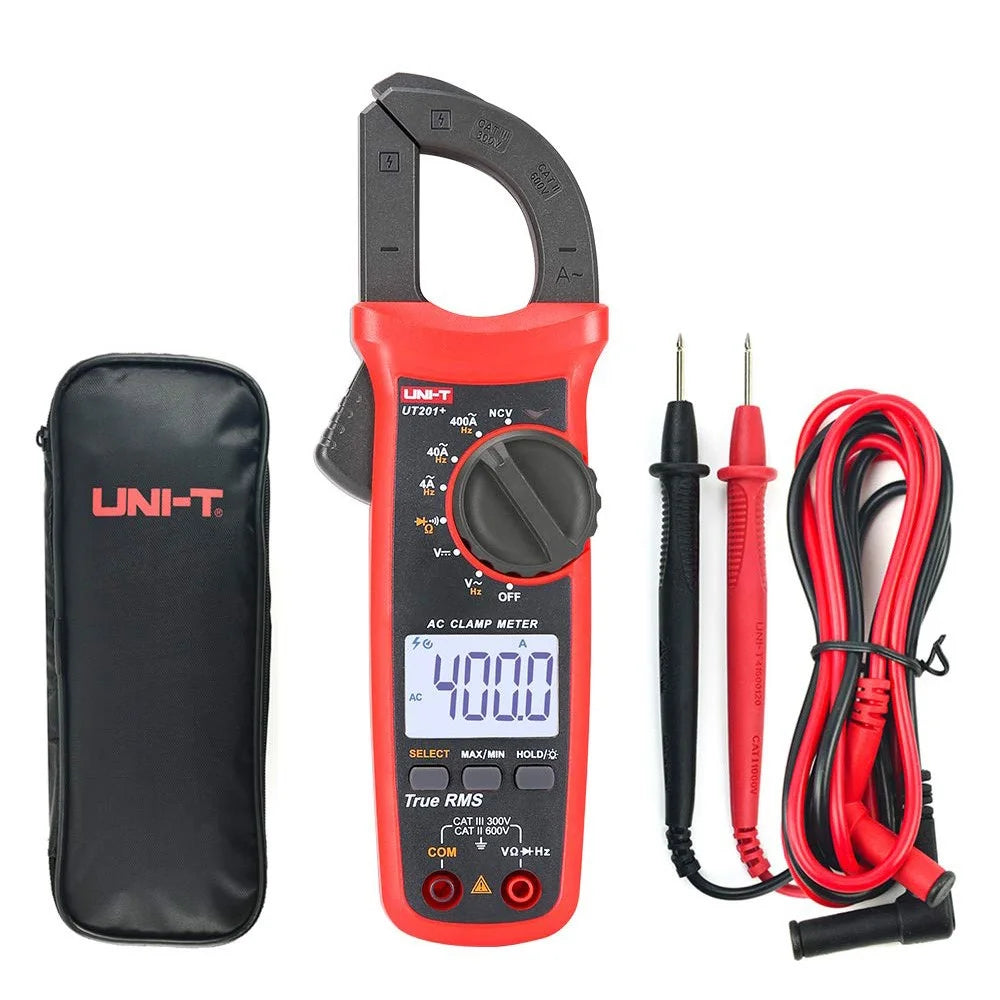 UNI-T UT201+ 4000 Count Digital Clamp Meter AC / DC Voltage Current Tester with NCV Function (No Battery) - 1