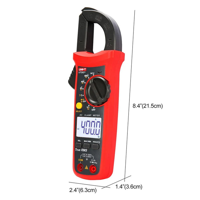 UNI-T UT202+ Digital Clamp Meter AC / DC Voltage Current Tester with NCV Temperature Measure Tool (No Battery) - 7
