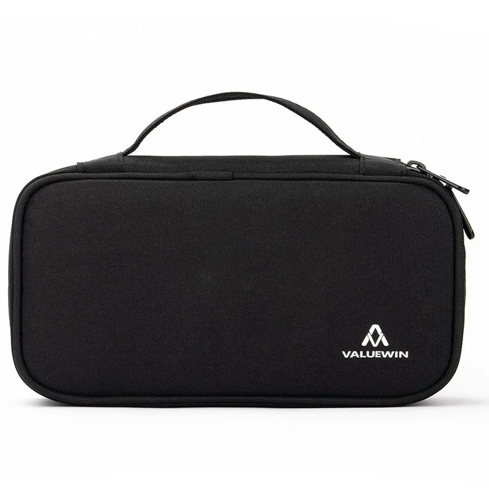 VALUEWIN MD089 Digital Accessories Pouch Data Cable Power Bank Storage Case Phone Mouse Carrying Bag, Size: S - Black - 1