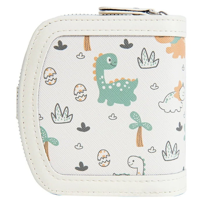BAELLERRY N1924 Cute Dinosaur Print Portable Wallet PU Leather Coin Purse - Beige - 6