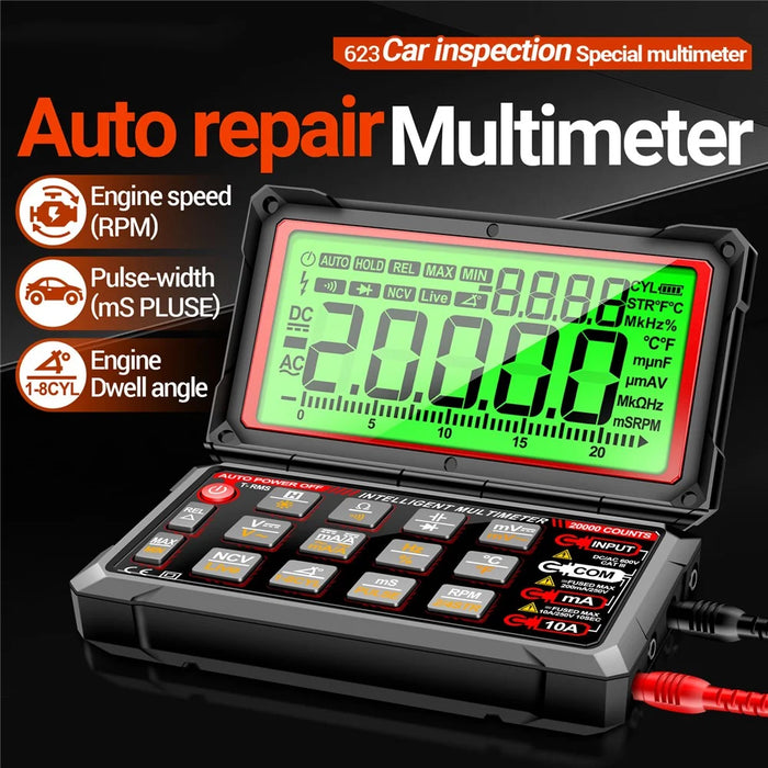 ANENG 623 Foldable Digital Multimeter Voltage Current Resistance Capacitor Tester - 4