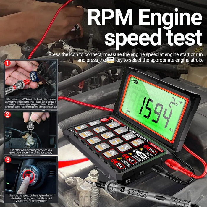 ANENG 623 Foldable Digital Multimeter Voltage Current Resistance Capacitor Tester - 6