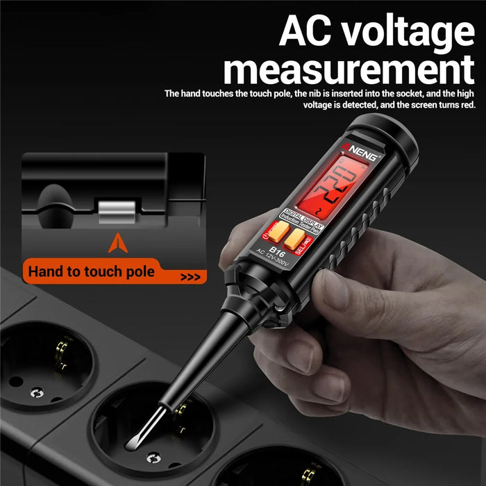 ANENG B16 Digital Display Voltage Test Pen LCD Screen Zero Fire Wire Recognition Tool - 7