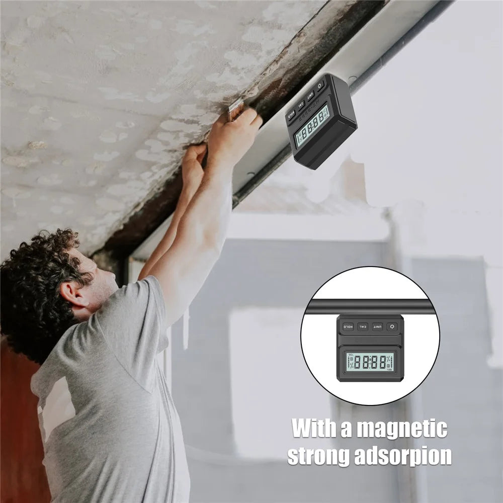 HT-300C Magnetic Digital Display Inclinometer Level Protractor Angle Gauge 90 Degree Ruler - 5