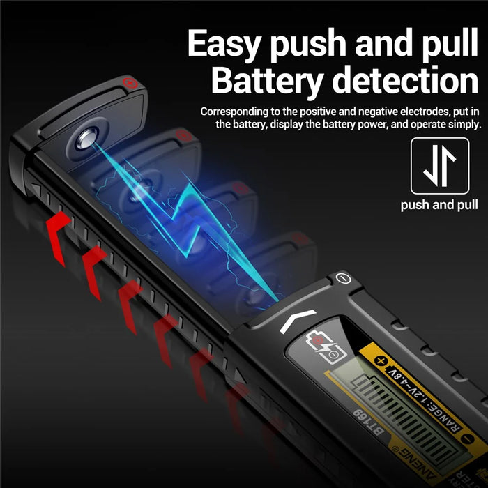 ANENG BT169 Battery Power Tester Digital Display AA AAA Lithium Battery Voltage Tester - 6