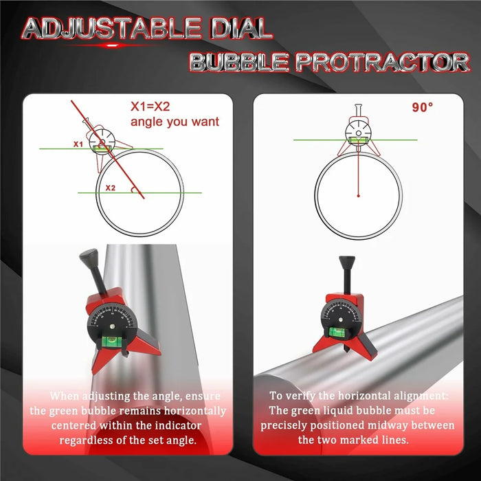 Pipe Center Marker - Pipe Center Locator with Magnet for Accurate Alignment - 7