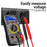 ANENG AN8204 Digital Multimeter AC / DC Voltage DC Current Resistance Diode Tester - Black - 5