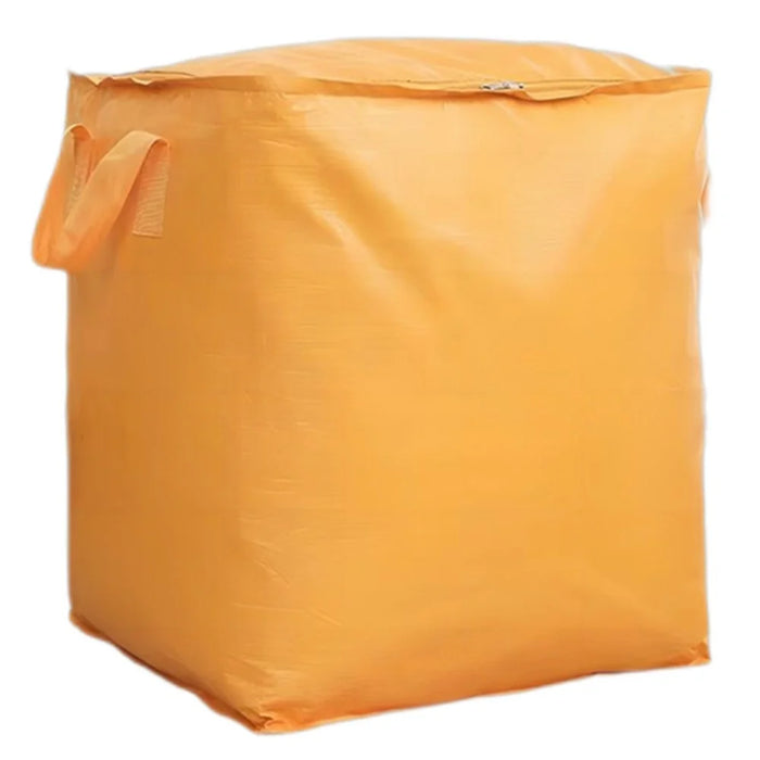240L Large Capacity Moving Storage Bag Waterproof Oxford Cloth Organizer for Clothes Toys Bedding - Yellow - 1