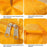240L Large Capacity Moving Storage Bag Waterproof Oxford Cloth Organizer for Clothes Toys Bedding - Yellow - 3