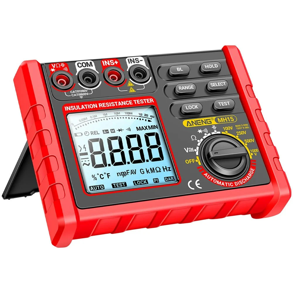 ANENG MH15 Digital Megohmmeter Insulation Resistance Tester LCD Display High Voltage Voltmeter - 1