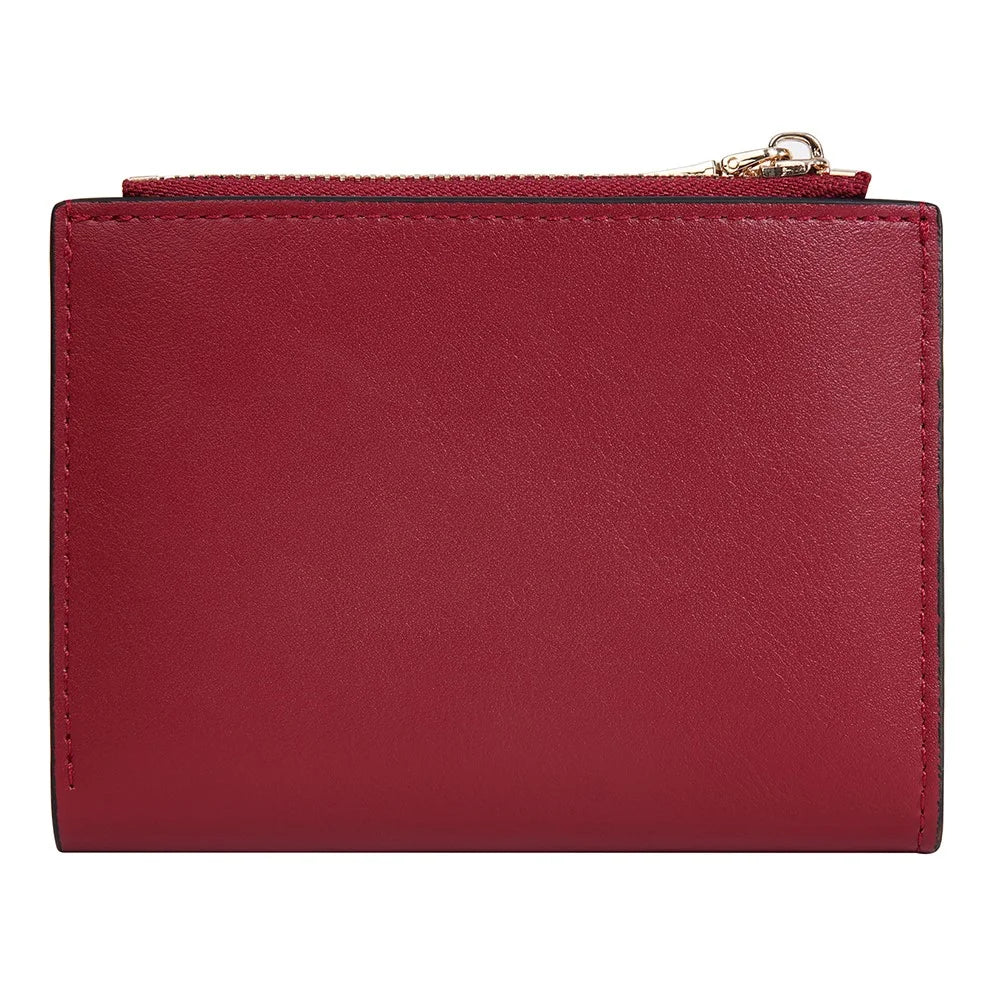 BAELLERRY N5023 Bifold Wallet Zipper Coin Purse Multi Card Holder Case - Red - 3