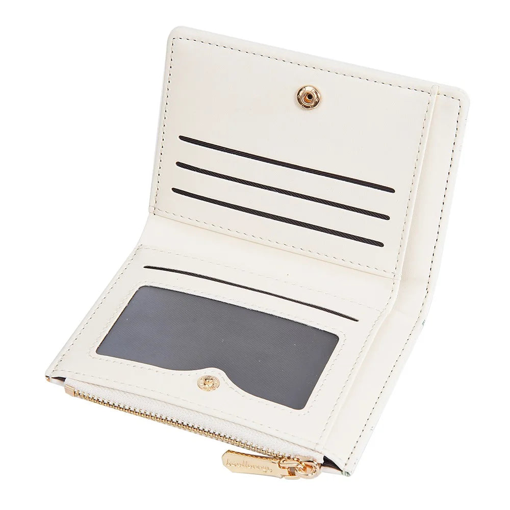 BAELLERRY N8349 Cute Dinosaur Wallet Bifold Zipper Coin Purse Small Pouch Card Holder - White - 5